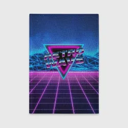 Обложка для автодокументов Synthwave Retrowave