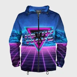Мужская ветровка 3D Synthwave Retrowave