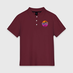 Женское поло хлопок Retrowave