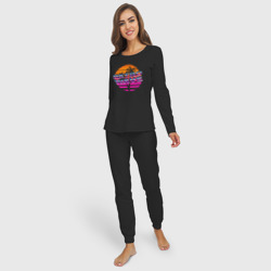 Женская пижама с лонгсливом хлопок Retrowave - фото 2