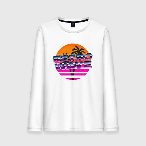 Мужской лонгслив хлопок Retrowave