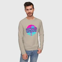 Мужской лонгслив хлопок Retrowave - фото 2