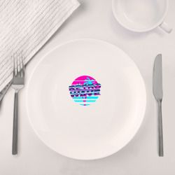 Набор: тарелка + кружка Retrowave - фото 2