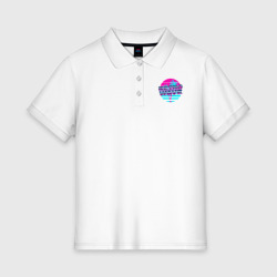 Женское поло хлопок Retrowave