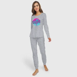 Женская пижама с лонгсливом хлопок Retrowave - фото 2