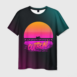 Мужская футболка 3D Outrun Retrowave