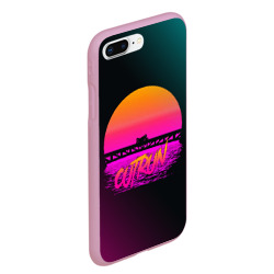 Чехол для iPhone 7Plus/8 Plus матовый Outrun Retrowave - фото 2