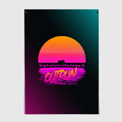 Постер Outrun Retrowave