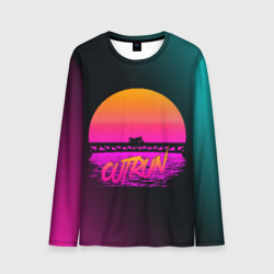 Мужской лонгслив 3D Outrun Retrowave