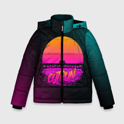Зимняя куртка для мальчиков 3D Outrun Retrowave