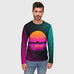 Мужской лонгслив 3D Outrun Retrowave - фото 2