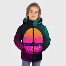 Зимняя куртка для мальчиков 3D Outrun Retrowave - фото 2