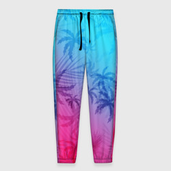 Мужские брюки 3D Неоновые пальмы neon