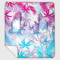 Плед с рукавами Неоновые пальмы