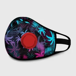 Маска из неопрена Неоновые пальмы neon palms