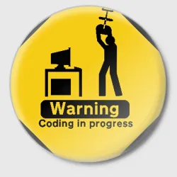 Значок Coding in progress