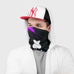 Бандана-труба 3D Неоновый Маршмелло Marshmello neon - фото 2