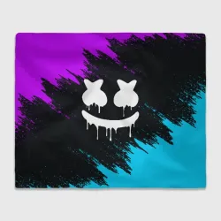 Плед 3D Неоновый Маршмелло Marshmello neon