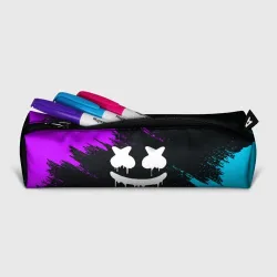 Пенал школьный 3D Неоновый Маршмелло Marshmello neon - фото 2