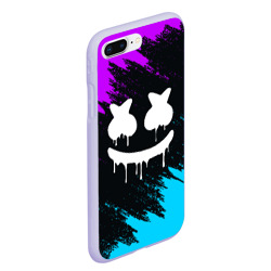 Чехол для iPhone 7Plus/8 Plus матовый Неоновый Маршмелло Marshmello neon - фото 2