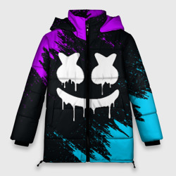 Женская зимняя куртка Oversize Неоновый Маршмелло Marshmello neon