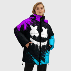 Женская зимняя куртка Oversize Неоновый Маршмелло Marshmello neon - фото 2