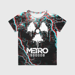 Детская футболка 3D Metro Exodus glitch