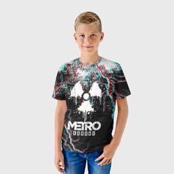 Детская футболка 3D Metro Exodus glitch - фото 2