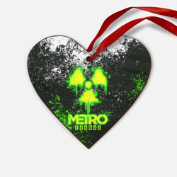 Деревянная игрушка Сердце Metro Exodus Метро исход