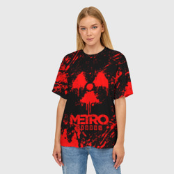 Женская футболка oversize 3D Metro Exodus - фото 2