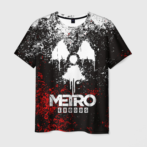 Мужская футболка с принтом Metro Exodus, вид спереди №1