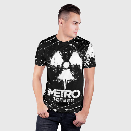 Мужская футболка 3D Slim METRO EXODUS, цвет 3D печать - фото 3