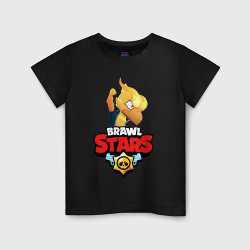 Детская футболка хлопок BRAWL STARS CROW PHOENIX, цвет черный