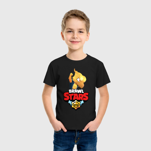 Детская футболка хлопок BRAWL STARS CROW PHOENIX, цвет черный - фото 3