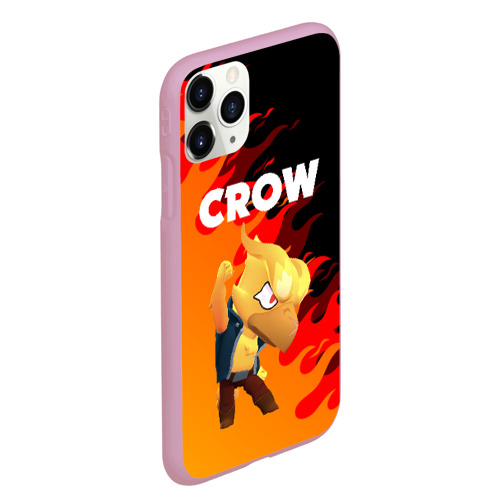 Чехол для iPhone 11 Pro Max матовый BRAWL STARS CROW PHOENIX, цвет розовый - фото 3