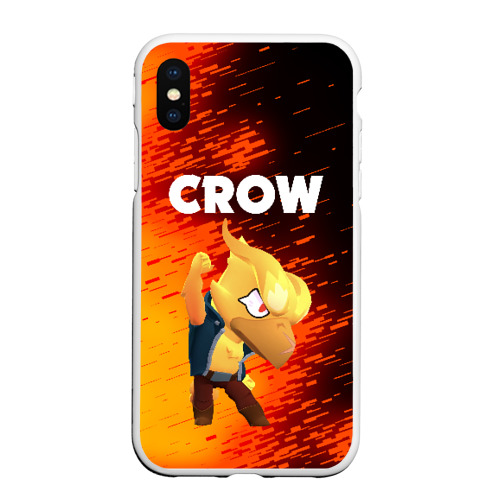 Чехол для iPhone XS Max матовый BRAWL STARS CROW PHOENIX
