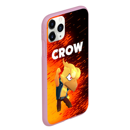 Чехол для iPhone 11 Pro Max матовый BRAWL STARS CROW PHOENIX, цвет розовый - фото 3