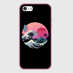 Чехол для iPhone 5/5S матовый Великая Ретро Волна