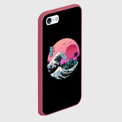 Чехол для iPhone 5/5S матовый Великая Ретро Волна - фото 2