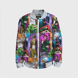 Детский бомбер 3D Паттерн ДжоДжо Кира спидвагон