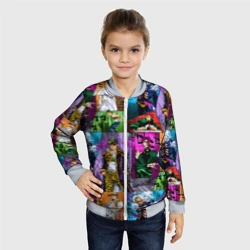 Детский бомбер 3D Паттерн ДжоДжо Кира спидвагон - фото 2