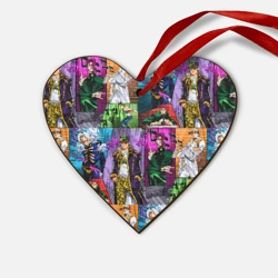 Деревянная игрушка Сердце Паттерн ДжоДжо Кира спидвагон