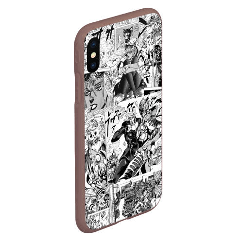 Чехол для iPhone XS Max матовый JoJo’s Bizarre Adventure, цвет коричневый - фото 3