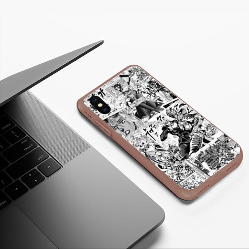 Чехол для iPhone XS Max матовый JoJo’s Bizarre Adventure, цвет коричневый - фото 5