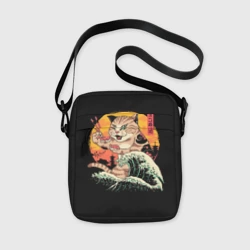 Сумка через плечо 3D Neko Sushi Wave