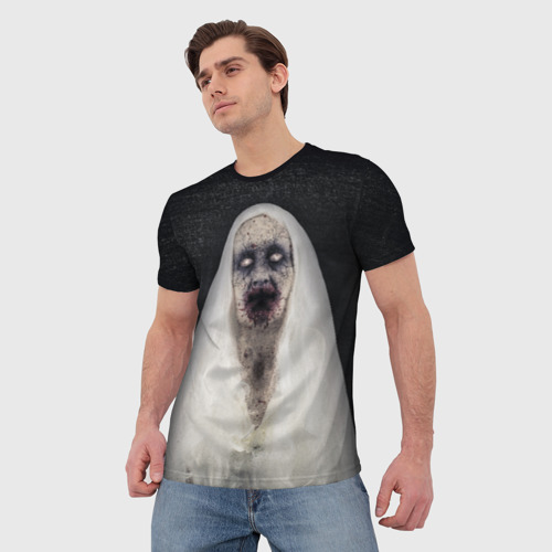 Мужская футболка 3D Страшный  призрак - фото 3