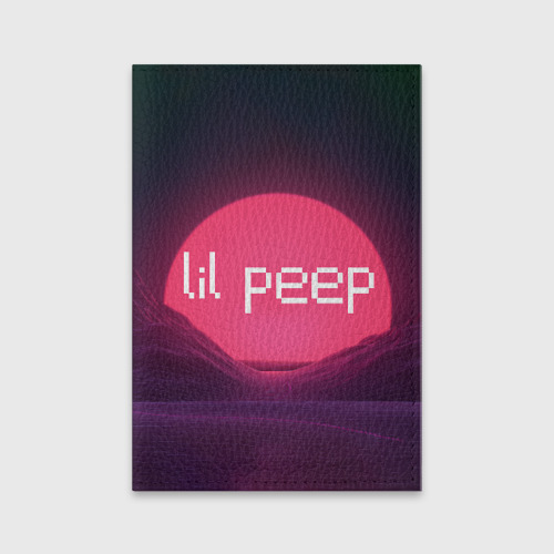 Обложка для паспорта матовая кожа lil peep(Logo), цвет оранжевый