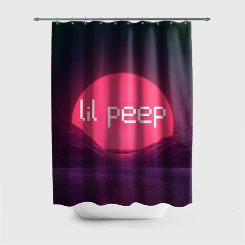 Штора 3D для ванной lil peep(Logo)