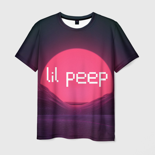 Мужская футболка 3D lil peep(Logo), цвет 3D печать