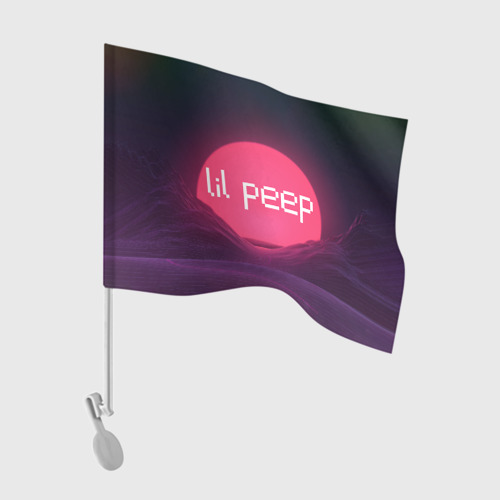 Флаг для автомобиля lil peep(Logo)